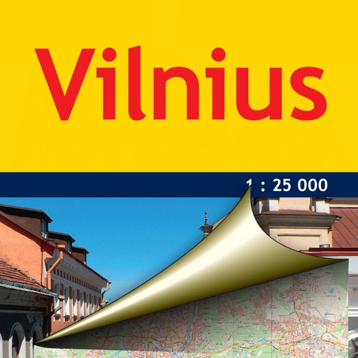 Vilnus. City plan. icon