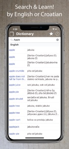Croatian English Dictionary + screenshot #1 for iPhone