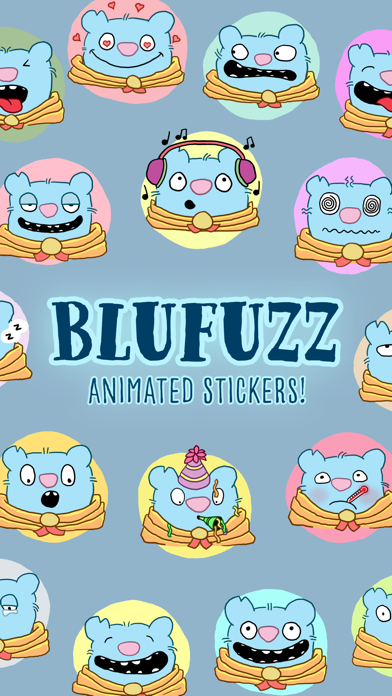 Screenshot #1 pour Blufuzz Animated Stickers