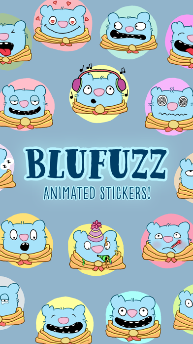 Blufuzz Animated Stickersのおすすめ画像1