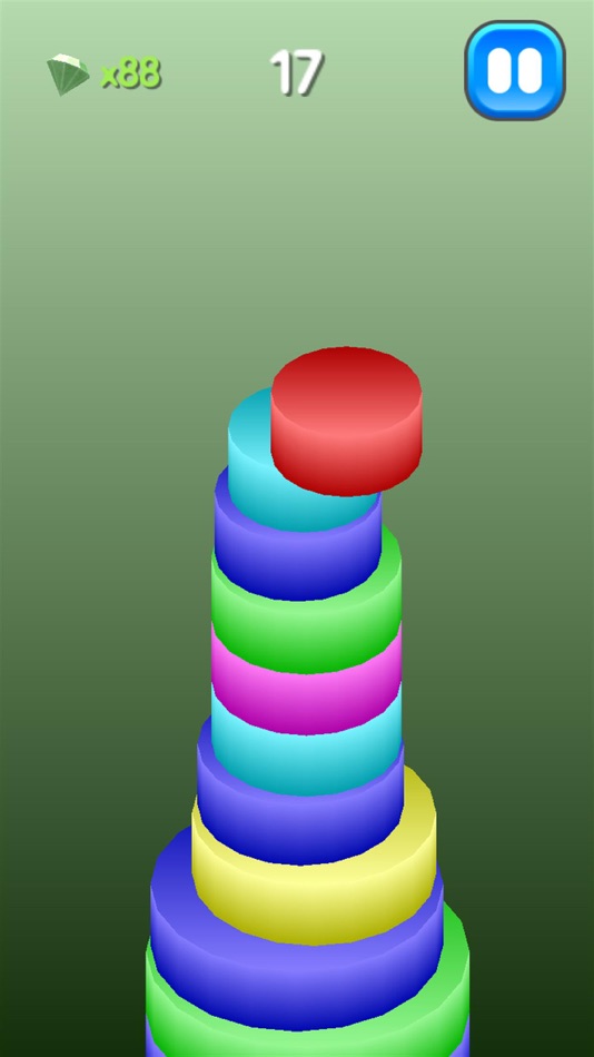 #1. Round Tower - Color Stack (iOS) 由: Batuhan Bayar