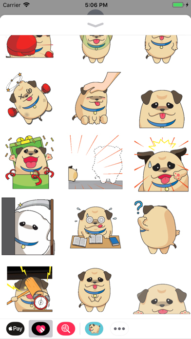 Fatty Pug Animated Stickers screenshot 2