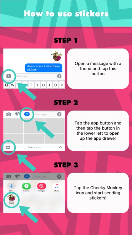 Cheeky Monkey stickers