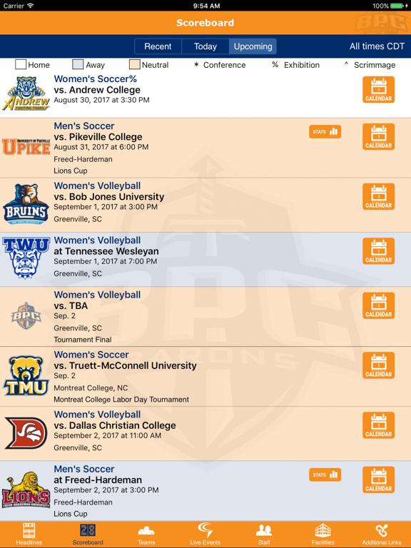 Screenshot #6 pour Brewton-Parker Athletics
