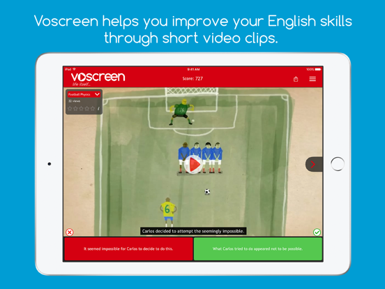Voscreen - Learn English iPad screenshot