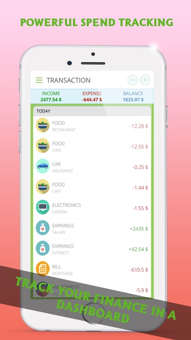 Pocket Expenses Tracker screenshot 2