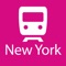 New York City Rail & Subway Map is a clear and concise route map that features: