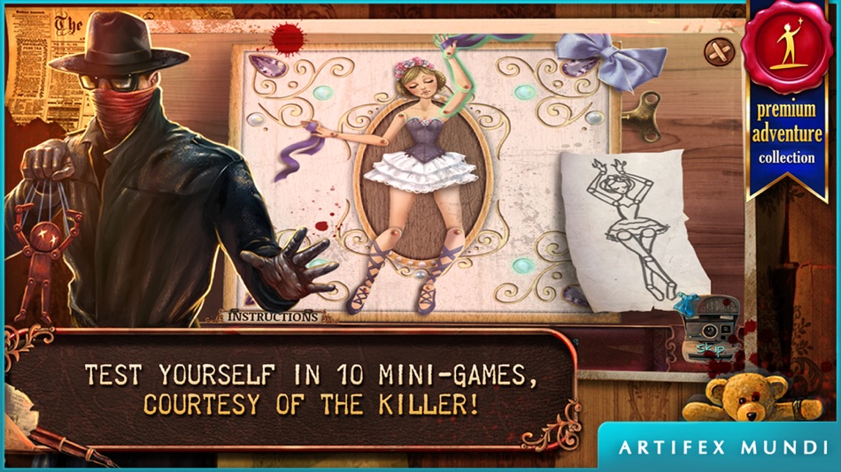 #3. Deadly Puzzles: Toymaker (iOS) 由: Artifex Mundi S.A.