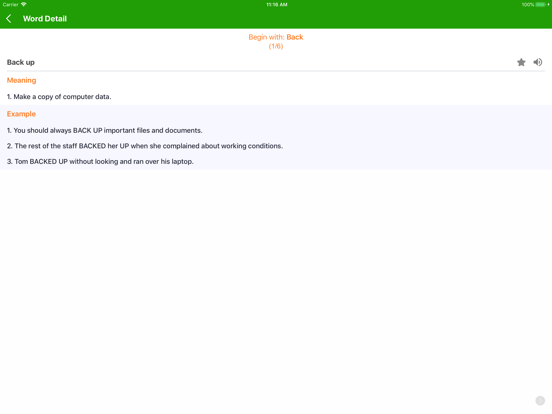 Screenshot #5 pour English Phrasal Verb