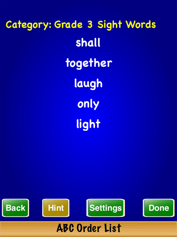 Screenshot #1 for ABC Order List