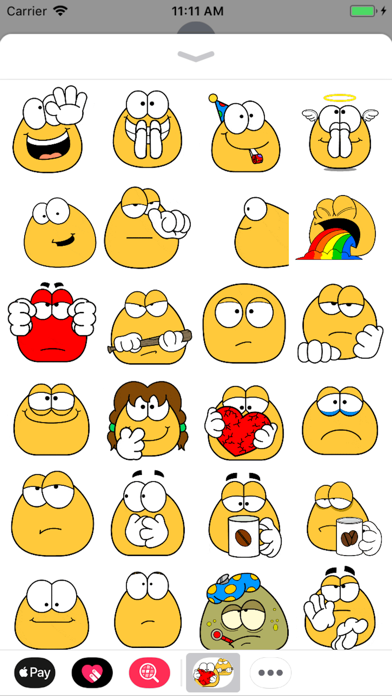 Screenshot #1 pour Émoticônes animées Emojidom