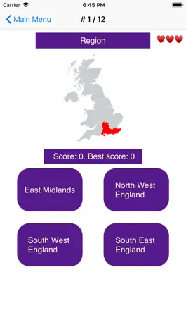 Game screenshot Regions of the United Kingdom hack