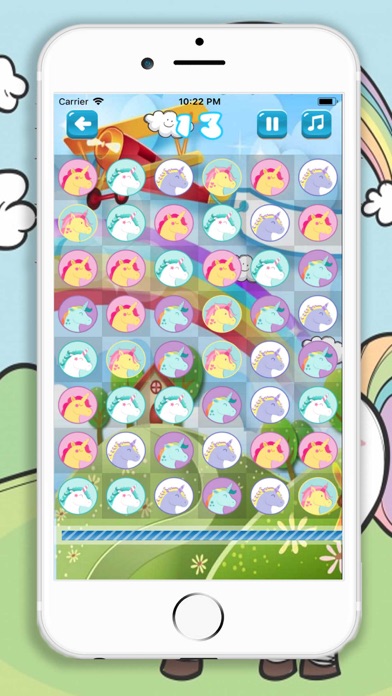 Cute Little Unicorn Match3 screenshot 3