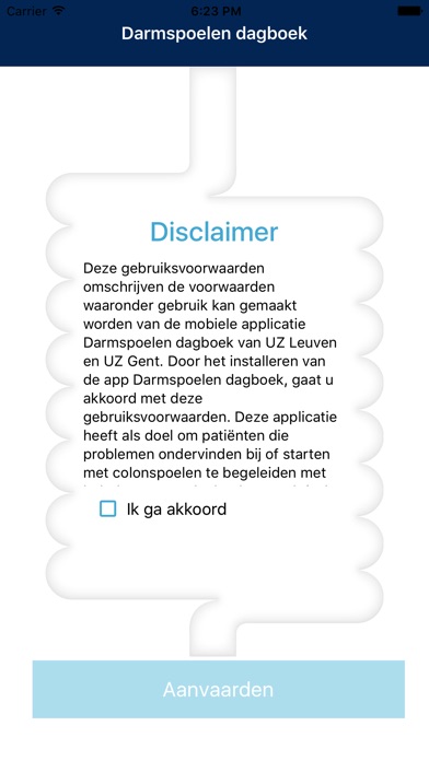 Darmspoelen dagboek screenshot 2