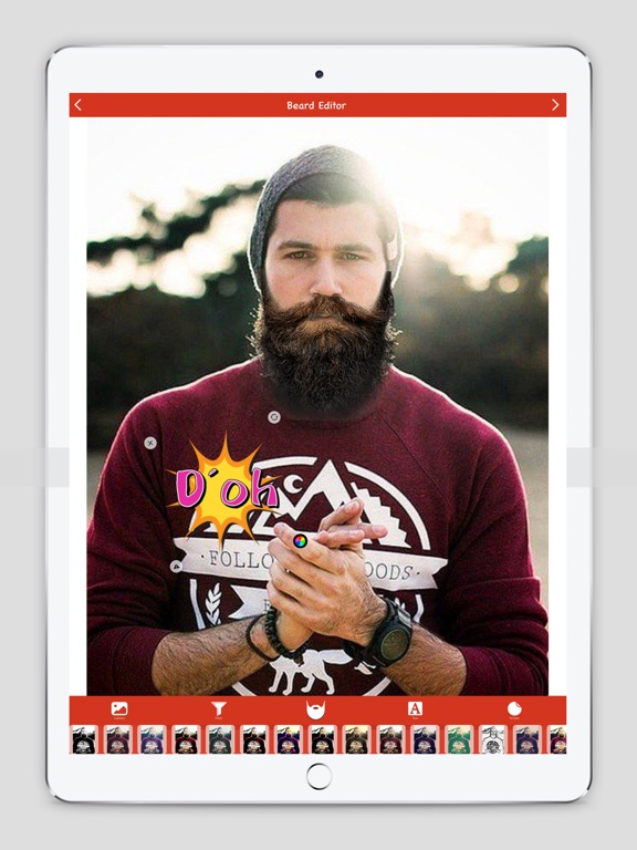 Screenshot #5 pour Beard Salon : Beard & Mustache Editor