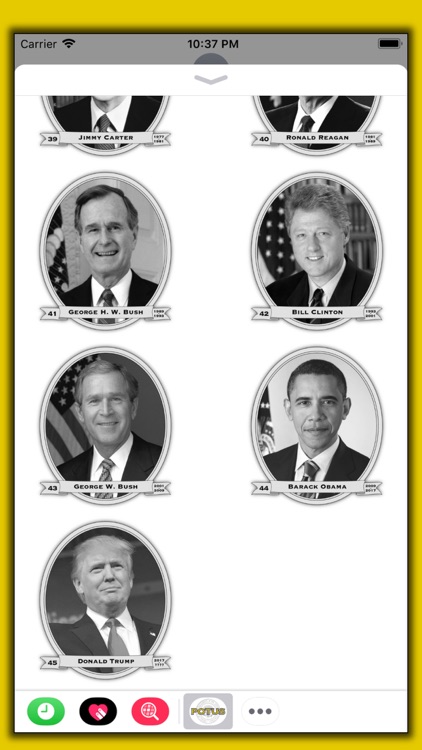 POTUS - US Presidents Stickers