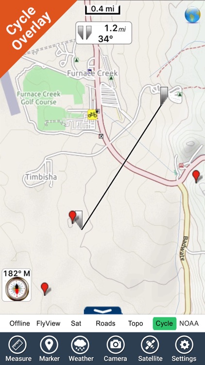 Death Valley National Park - GPS Map Navigator