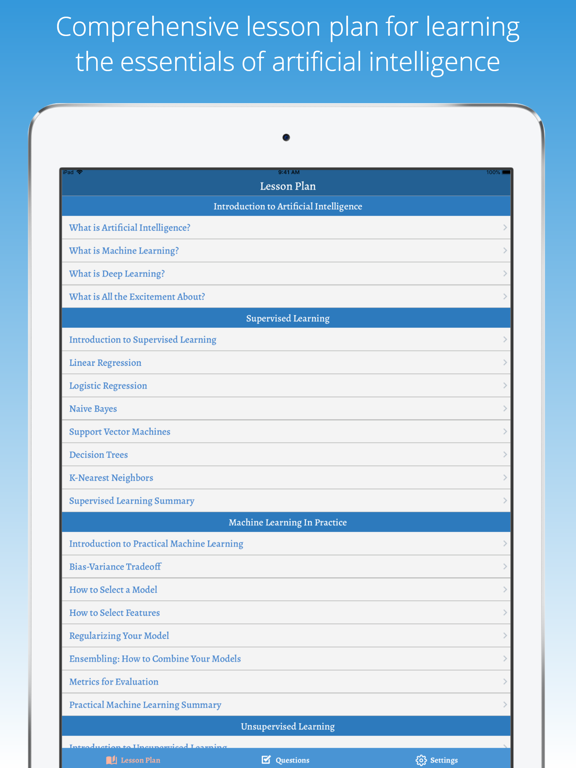 Screenshot #1 for Artificial Intelligence School