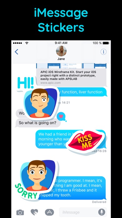 Texts from BF Stickers Emojis screenshot 2