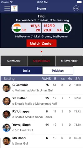 Game screenshot CricLine - Live Cricket Scores apk