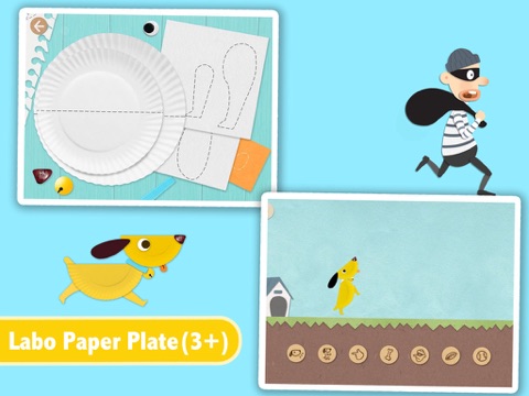 紙皿:子供用手作りゲームの就学前のアート作成の着色:子供のおすすめ画像1