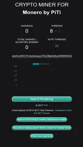 Crypto Miner for Monero XMR screenshot #1 for iPhone