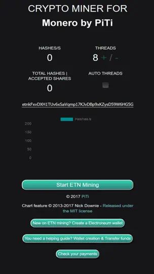 Capture d'écran de Crypto Miner For Monero XMR sur iPhone 1