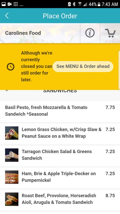 Caroline's Fine Food screenshot-4