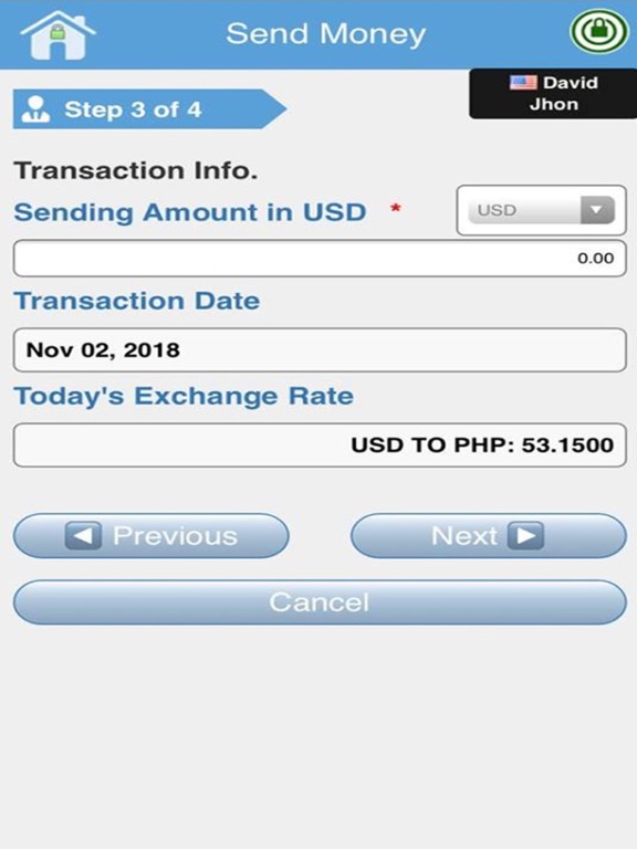 Open World Remit iPad screenshot 4 - Finance app