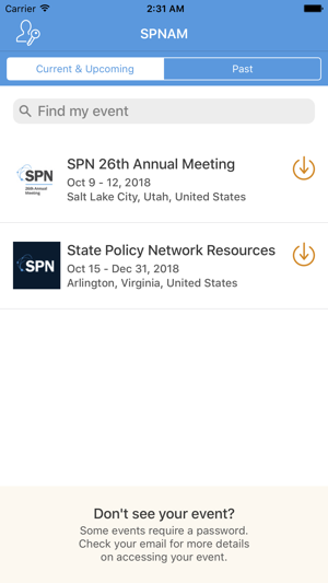 SPN 26th Annual Meeting(圖2)-速報App