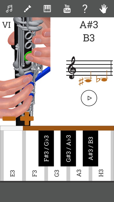 3D Clarinet Fingering Chart screenshot 4