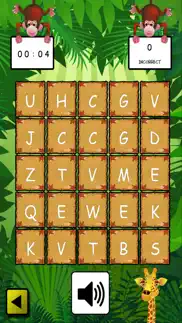 jungle abc bingo iphone screenshot 2