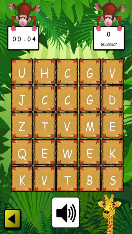 Jungle ABC Bingo