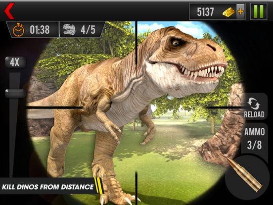 Screenshot #5 pour Dinosaure chasseur Mortel Jeu