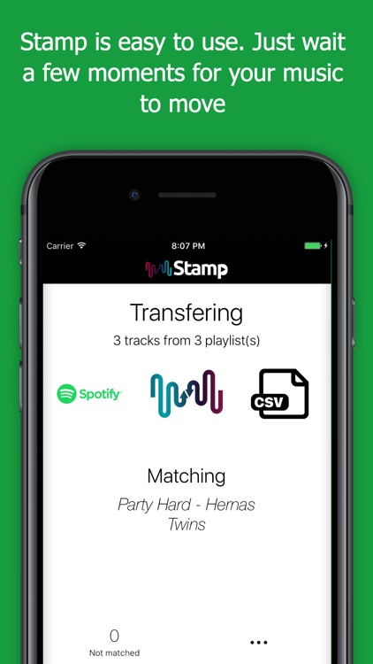 STAMP Transfer Music Playlists screenshot-3