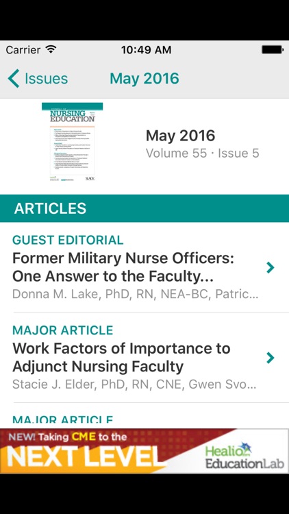 Journal of Nursing Education