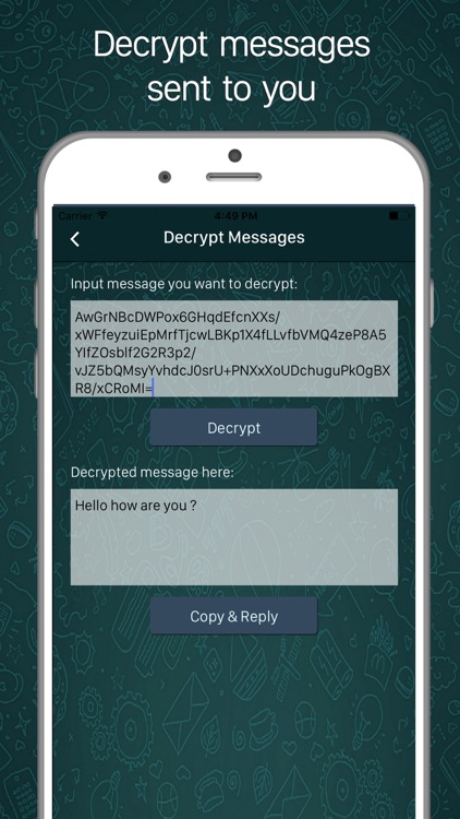 Encrypted Text Chat Locker App screenshot-3