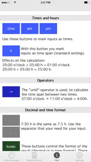 time.calc iPhone Captures Décran 3