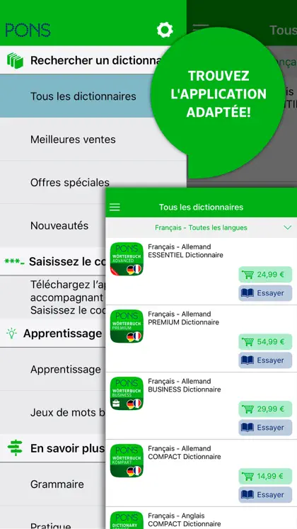 Screenshot 2 di 5 di Bibliothèque de dictionnaires