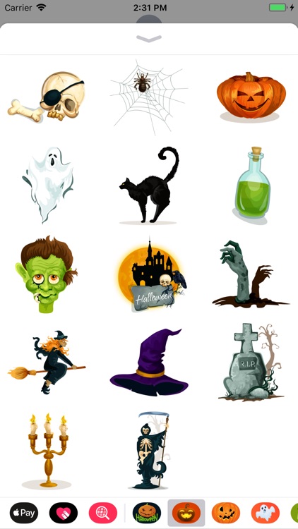 Happy Halloween Creepy Sticker