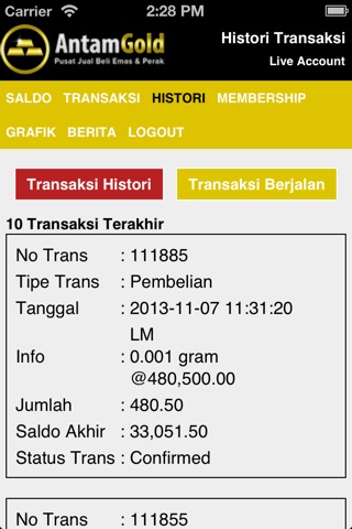 Indogold screenshot 4