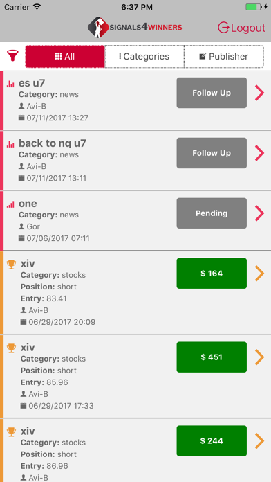 Screenshot #3 pour Signals4Winners