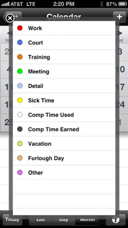 CopCal screenshot 1