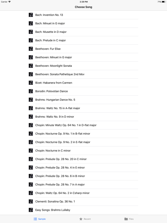 Midi Sheet Music iPad screenshot 4 - Music app