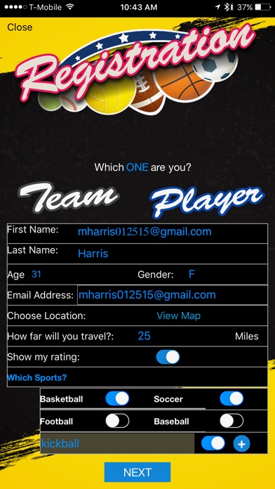 The Team Match App screenshot 4