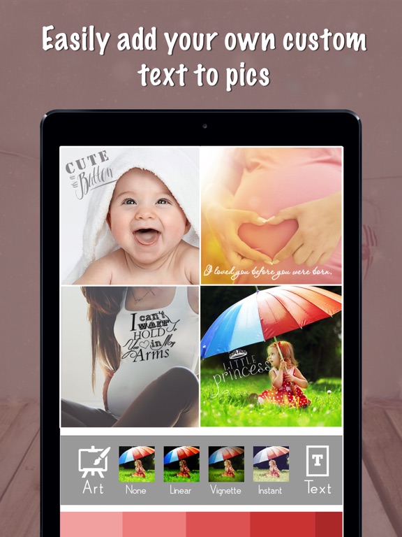 Baby Milestones Sticker Pics iPad screenshot 4 - Photo & Video app