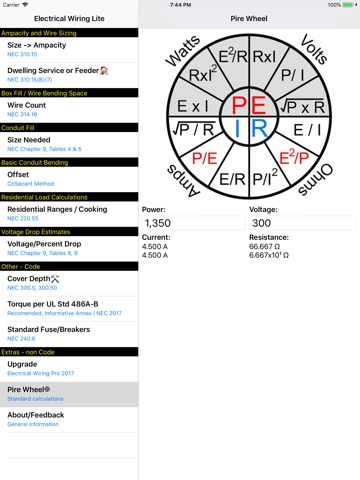 Electrical Wiring Lite iPad screenshot