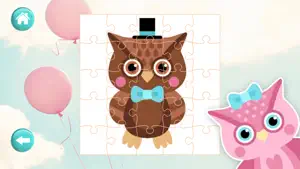 Owl Jigsaw Puzzle Learning screenshot #1 for iPhone