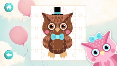 Owl Jigsaw Puzzle Learning app screenshot
