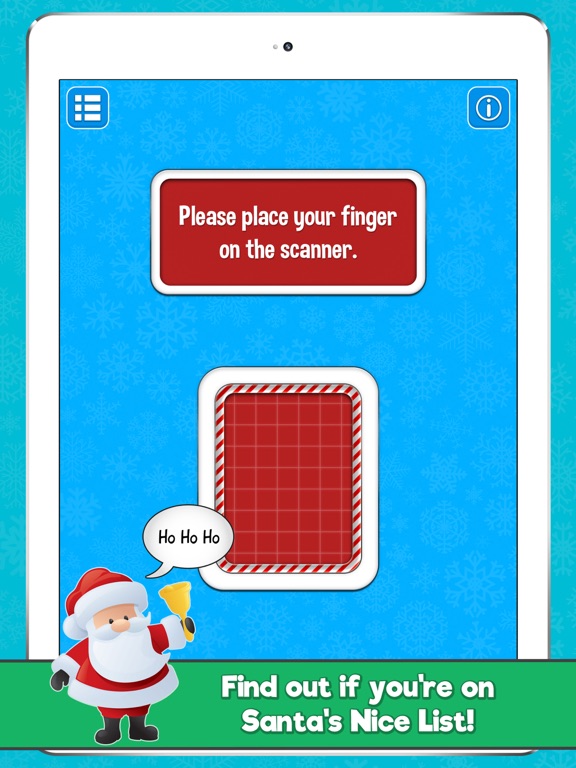 Santa's Naughty or Nice List iPad screenshot 1 - Entertainment app